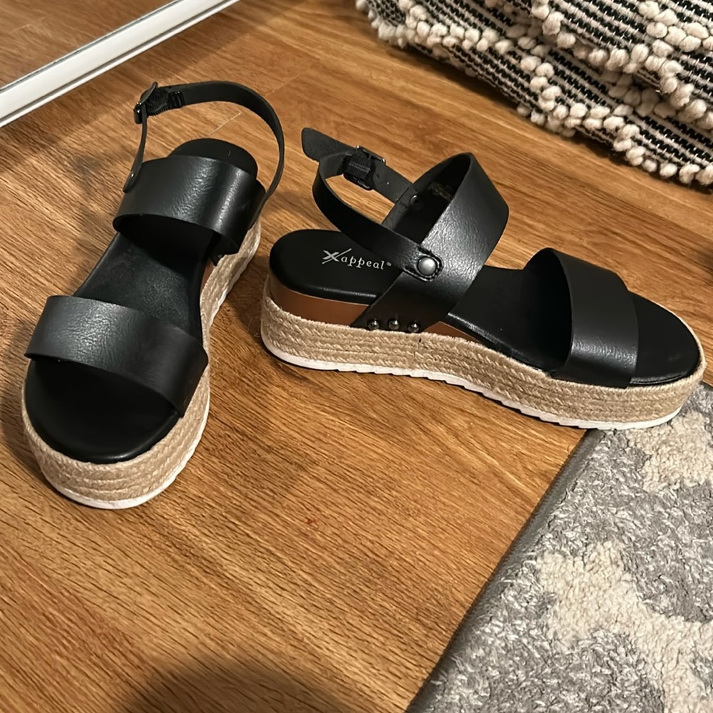 Black Platform Sandals